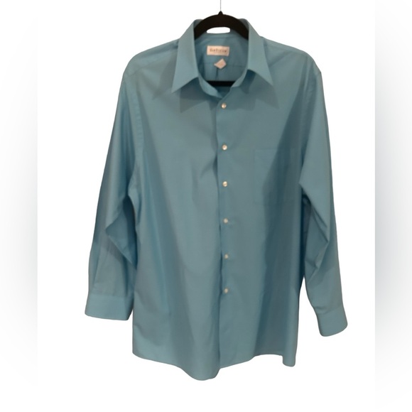 Van Heusen turquoise men’s shirt size L - Picture 1 of 7